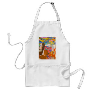gustav klimt, hope ii standard apron