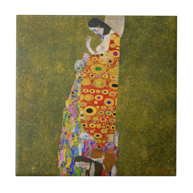 Gustav Klimt - Hope II Tile (Front)