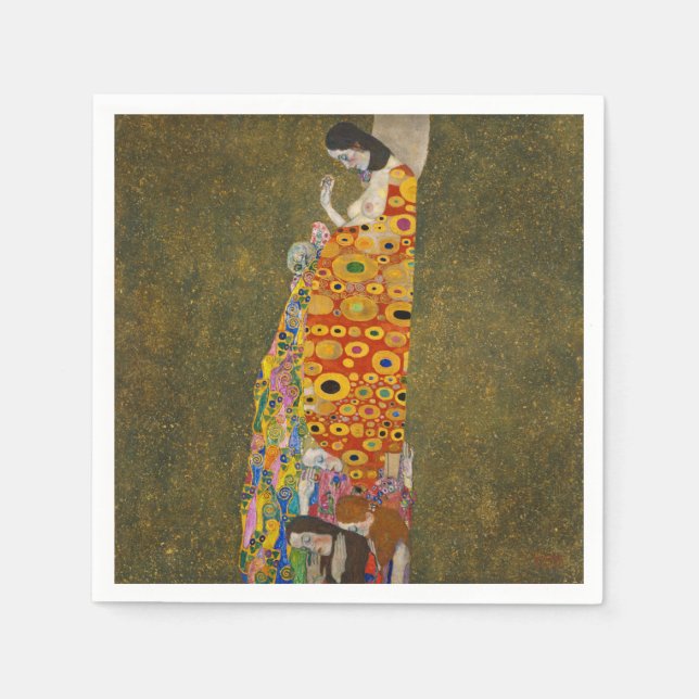 Gustav Klimt - Hope Napkin (Front)