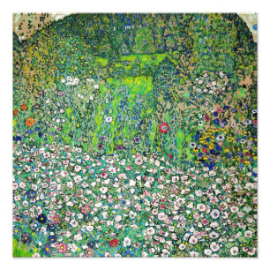 Gustav Klimt - Horticultural Landscape and Hilltop Photo Print