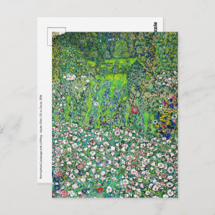 Gustav Klimt - Horticultural Landscape and Hilltop Postcard