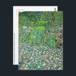 Gustav Klimt - Horticultural Landscape and Hilltop Postcard<br><div class="desc">Horticultural Landscape with a Hilltop - Gustav Klimt,  Oil on Canvas,  1916</div>