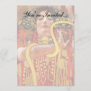 Gustav Klimt - Hygieia Medicine Goddess of Health Invitation