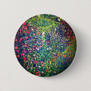 Gustav Klimt Italian Garden 6 Cm Round Badge