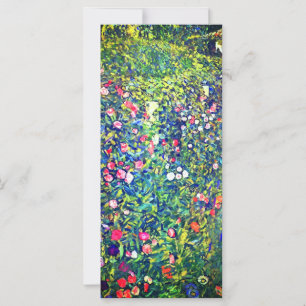 Gustav Klimt Italian Garden Card
