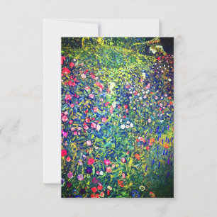 Gustav Klimt Italian Garden Invitation