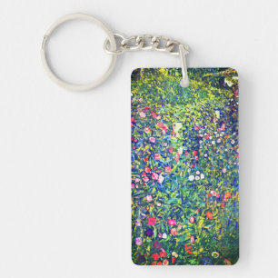 Gustav Klimt Italian Garden Key Ring