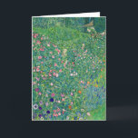 Gustav Klimt - Italian Garden Landscape Card<br><div class="desc">Italian Garden Landscape / Italian Horticultural Landscape - Gustav Klimt,  Oil on Canvas,  1913</div>