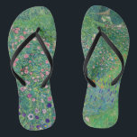 Gustav Klimt - Italian Garden Landscape Flip Flops<br><div class="desc">Italian Garden Landscape / Italian Horticultural Landscape - Gustav Klimt,  Oil on Canvas,  1913</div>