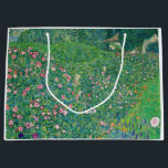 Gustav Klimt - Italian Garden Landscape Large Gift Bag<br><div class="desc">Italian Garden Landscape / Italian Horticultural Landscape - Gustav Klimt,  Oil on Canvas,  1913</div>