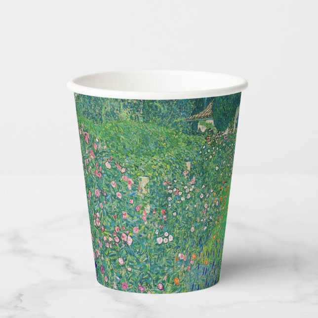 Gustav Klimt - Italian Garden Landscape Paper Cups (Front)