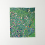 Gustav Klimt - Italian Garden Landscape Tapestry<br><div class="desc">Italian Garden Landscape / Italian Horticultural Landscape - Gustav Klimt,  Oil on Canvas,  1913</div>