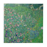 Gustav Klimt - Italian Garden Landscape Tile<br><div class="desc">Italian Garden Landscape / Italian Horticultural Landscape - Gustav Klimt,  Oil on Canvas,  1913</div>