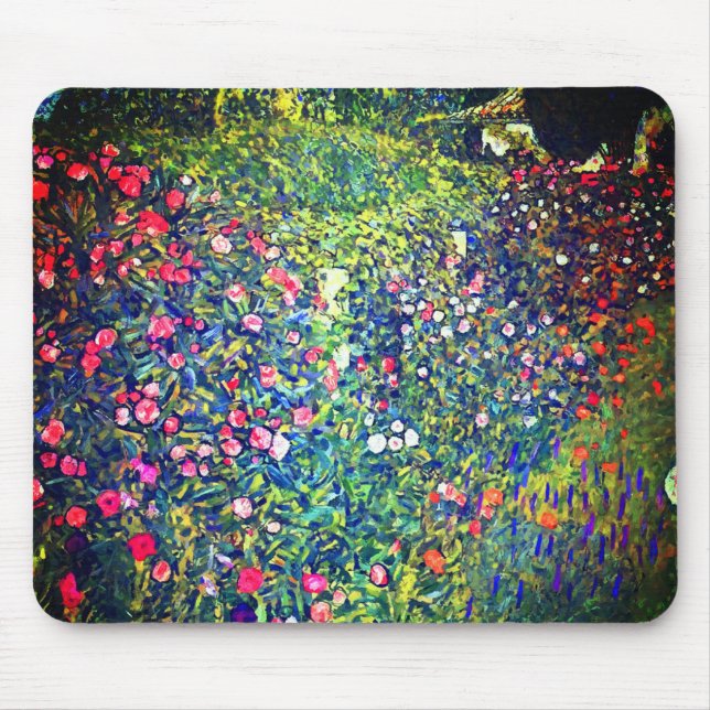 Gustav Klimt Italian Garden Mouse Mat (Front)