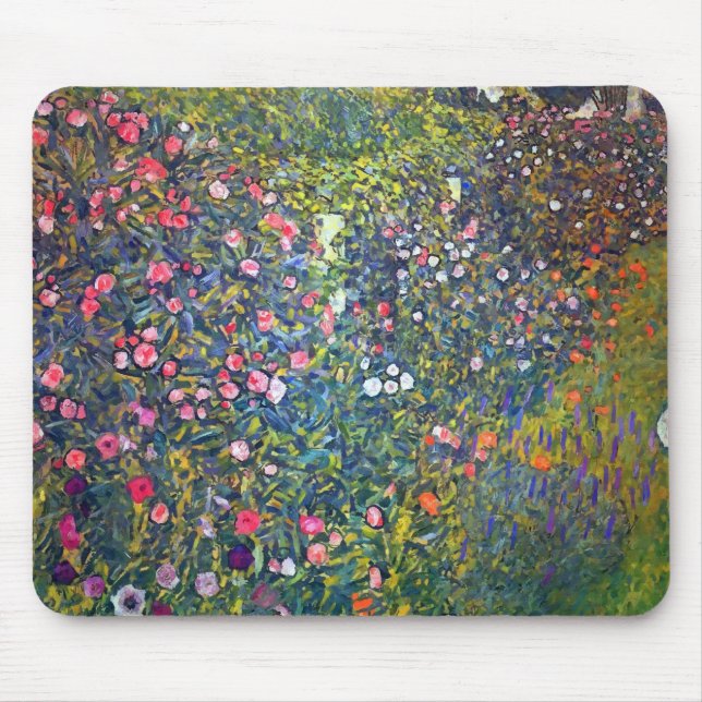 Gustav Klimt Italian Garden Mouse Mat (Front)