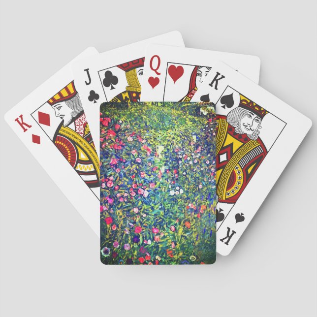 Gustav Klimt Italian Garden Playing Cards (Back)