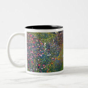 Gustav Klimt Italian Garden Two-Tone Coffee Mug