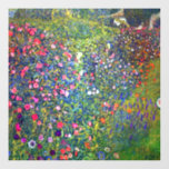 Gustav Klimt Italian Garden Window Cling<br><div class="desc">Window Cling featuring Gustav Klimt’s oil painting Italian Garden Landscape (1913). A beautiful garden of colourful flowers: red,  white,  pink,  purple. A great gift for fans of Art Nouveau and Austrian art.</div>