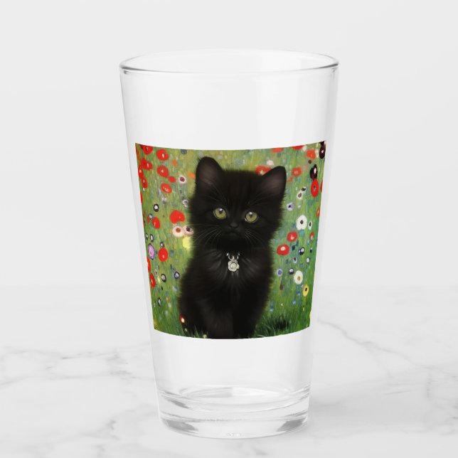 Gustav Klimt Kitten Glass (Front)