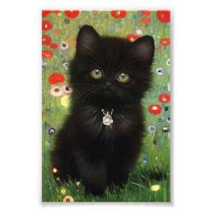 Gustav Klimt Kitten Photo Print