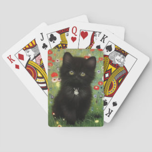 Gustav Klimt Kitten Playing Cards