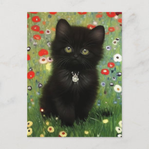 Gustav Klimt Kitten Postcard