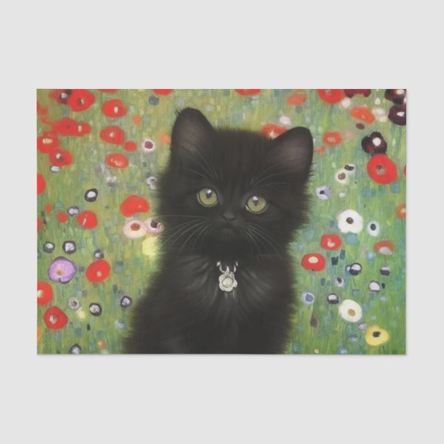 Gustav Klimt Kitten Tissue Paper (Front)