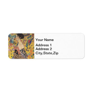 Gustav Klimt Lady with a Fan Art Nouveau