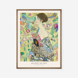 Gustav Klimt Lady with Fan Art Exhibition Poster<br><div class="desc">Gustav Klimt Lady with Fan Art Exhibition Square Print</div>