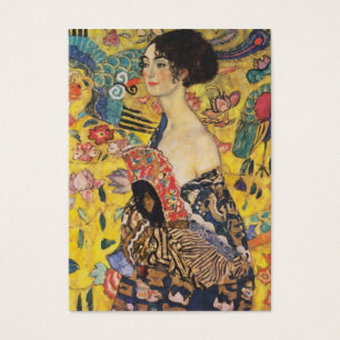 Gustav Klimt Lady With Fan Art Nouveau Painting