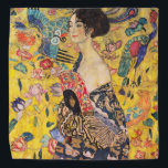 Gustav Klimt - Lady with Fan Bandana<br><div class="desc">Lady with Fan - Gustav Klimt,  Oil on Canvas,  1917-1918</div>