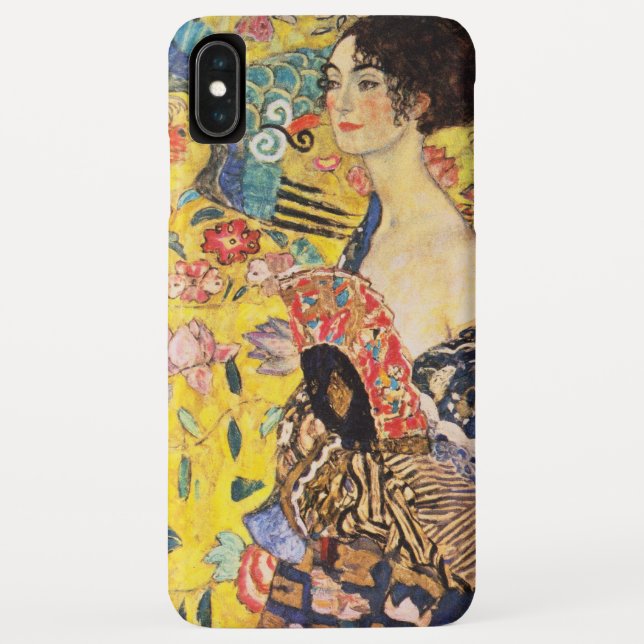 Gustav Klimt Lady With Fan Case-Mate iPhone Case (Back)