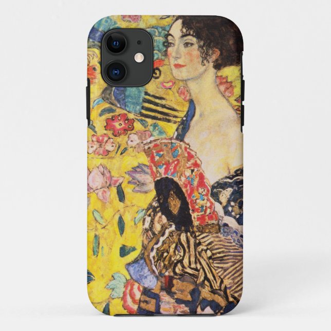 Gustav Klimt Lady With Fan Case-Mate iPhone Case (Back)