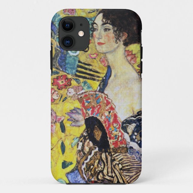 Gustav Klimt Lady with Fan Case-Mate iPhone Case (Back)