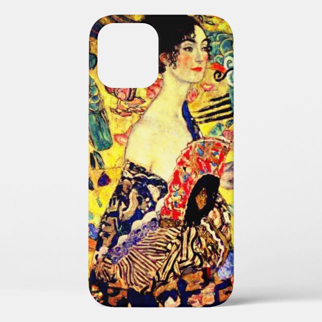 Gustav Klimt Lady with Fan Case-Mate iPhone Case (Back)