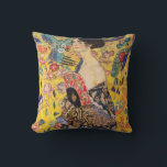 Gustav Klimt - Lady with Fan Cushion<br><div class="desc">Lady with Fan - Gustav Klimt,  Oil on Canvas,  1917-1918</div>