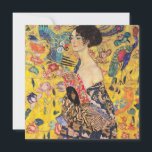 Gustav Klimt - Lady with Fan Invitation<br><div class="desc">Lady with Fan - Gustav Klimt,  Oil on Canvas,  1917-1918</div>