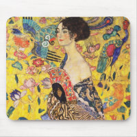 Gustav Klimt Lady With Fan