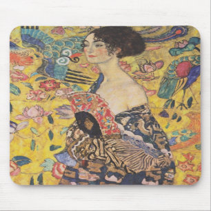 Gustav Klimt Lady With Fan Mouse Pad