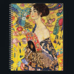 Gustav Klimt Lady With Fan Notebook<br><div class="desc">Gustav Klimt Lady With Fan</div>