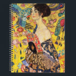 Gustav Klimt Lady With Fan Notebook<br><div class="desc">Gustav Klimt Lady With Fan</div>