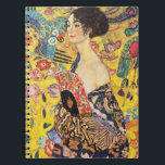 Gustav Klimt Lady With Fan Notebook<br><div class="desc">Gustav Klimt Lady With Fan</div>