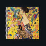 Gustav Klimt Lady With Fan Notebook<br><div class="desc">Gustav Klimt Lady With Fan</div>