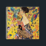Gustav Klimt Lady With Fan Notebook<br><div class="desc">Gustav Klimt Lady With Fan</div>