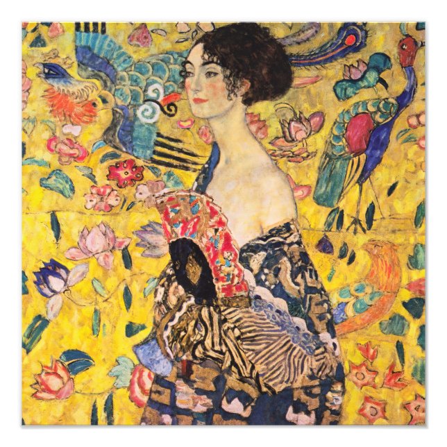 Gustav Klimt - Lady with Fan Photo Print (Front)