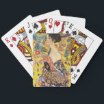 Gustav Klimt Lady With Fan Playing Cards<br><div class="desc">Gustav Klimt Lady With Fan</div>