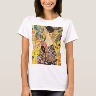 Gustav Klimt Lady With Fan T-Shirt