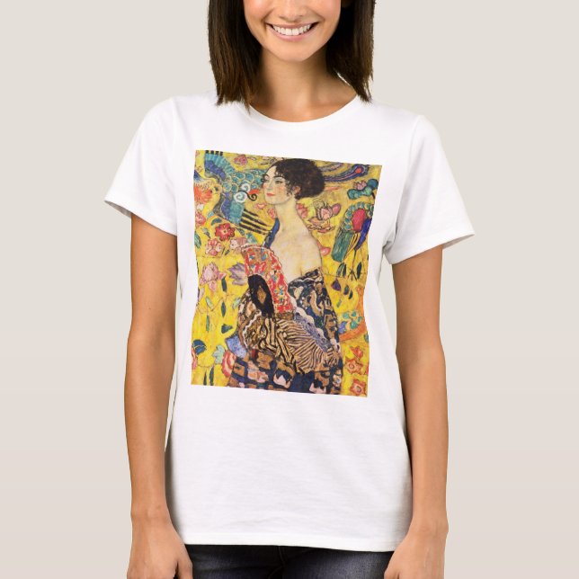 Gustav Klimt Lady With Fan T-Shirt (Front)