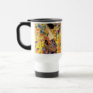 Gustav Klimt Lady with Fan Travel Mug