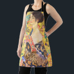 Gustav Klimt Lady With Fan vintage art nouveau Apron<br><div class="desc">Gustav Klimt Lady With Fan vintage art nouveau</div>